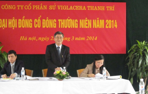 Công ty Cổ phần Viglacera Thanh Trì Đại hội cổ đông thường niên 2014